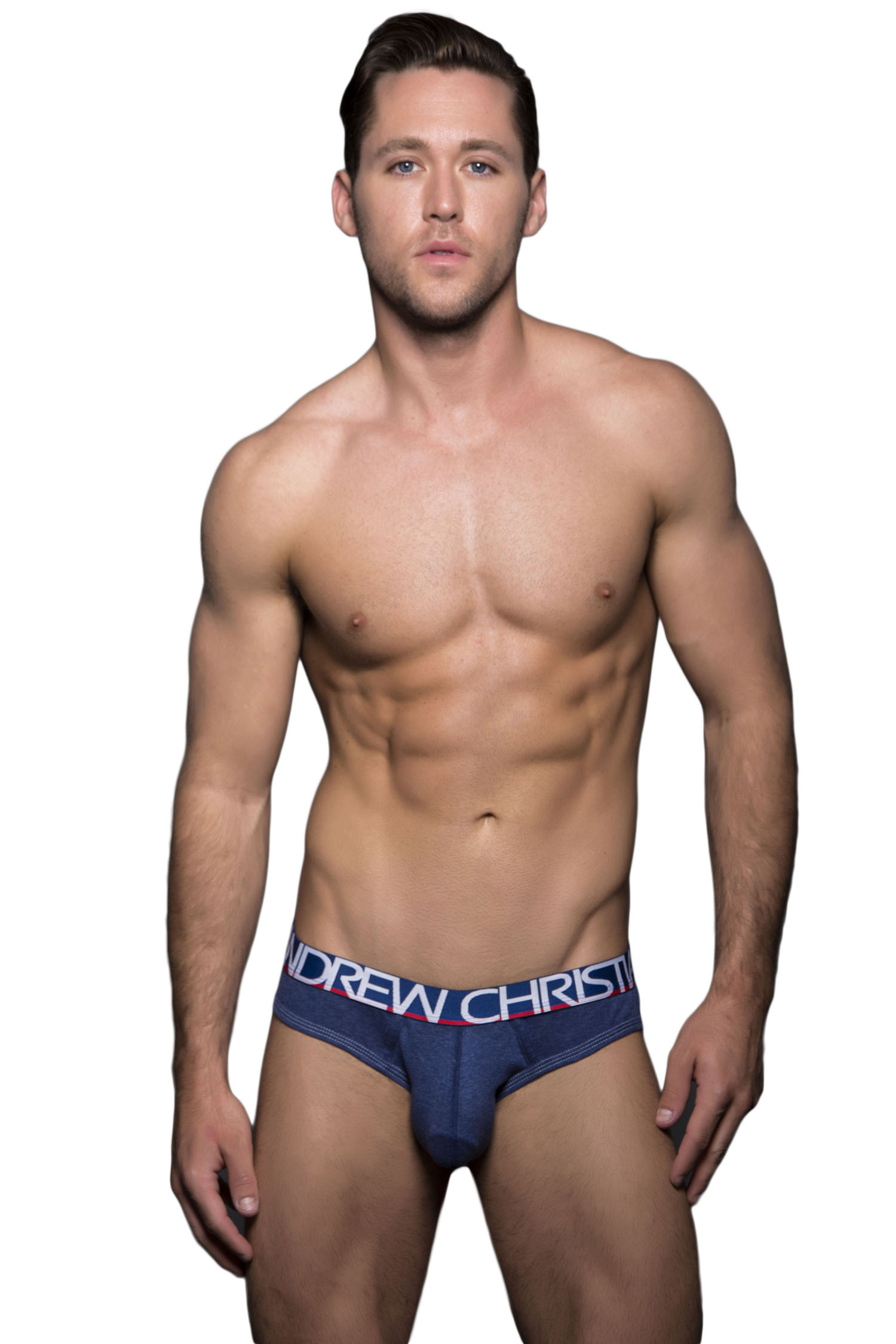 Andrew Christian Almost Naked Workout Briefs - Heather Blue