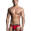 Andrew Christian Black Collection RED Color Micomodal Air Tagless Brief Underwear For Men