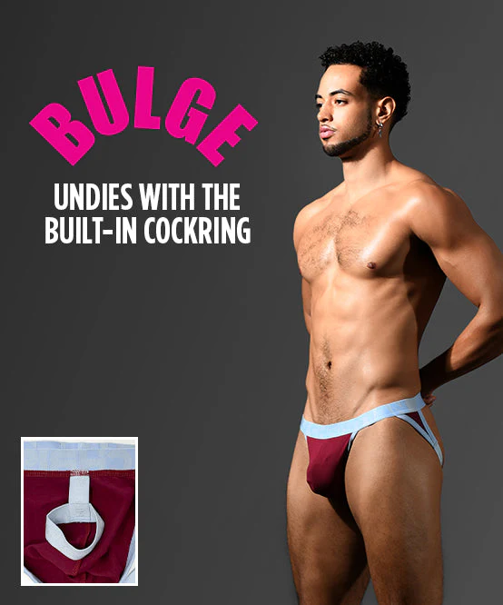Andrew Christian BULGE C-Ring Burgandy Jockstrap