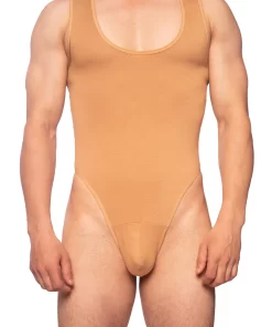 Tan Classic Bodysuit for Men - Bold & Comfortable