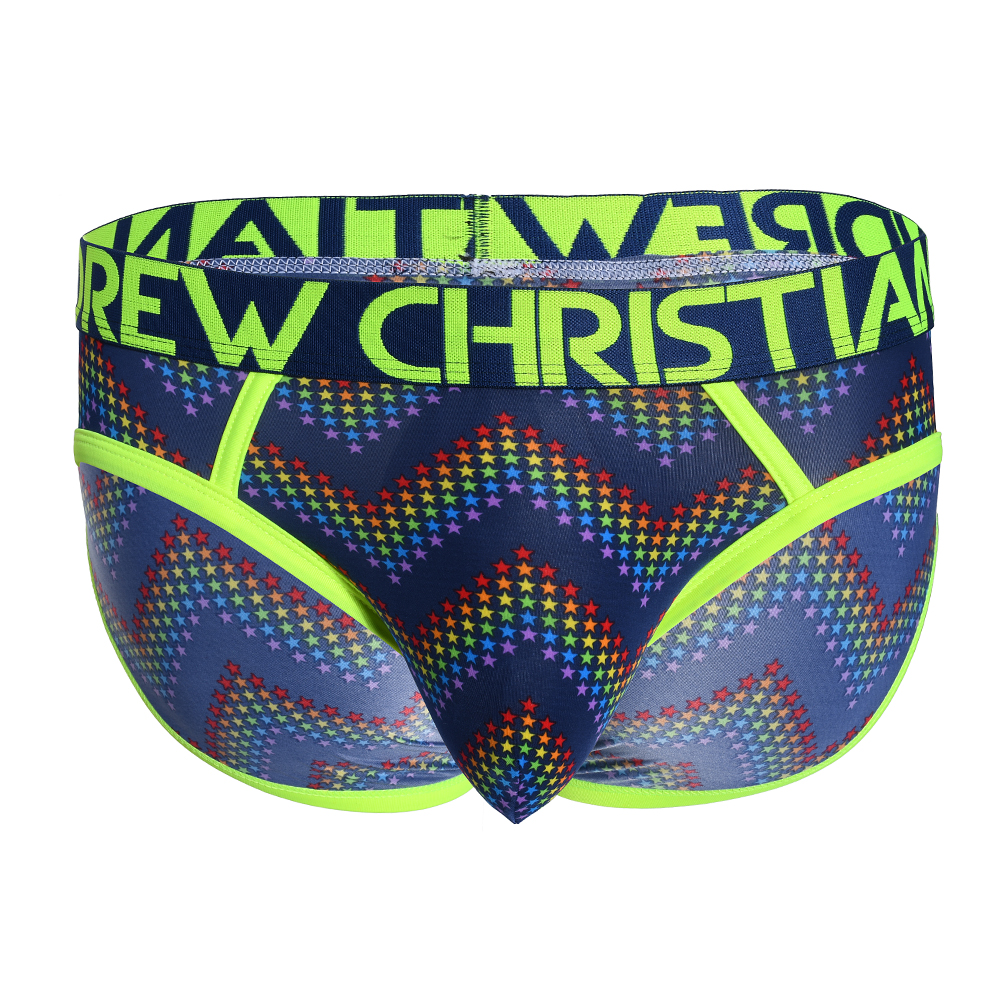Andrew Christian Almost Naked PRIDE ELECTRO STAR BRIEF