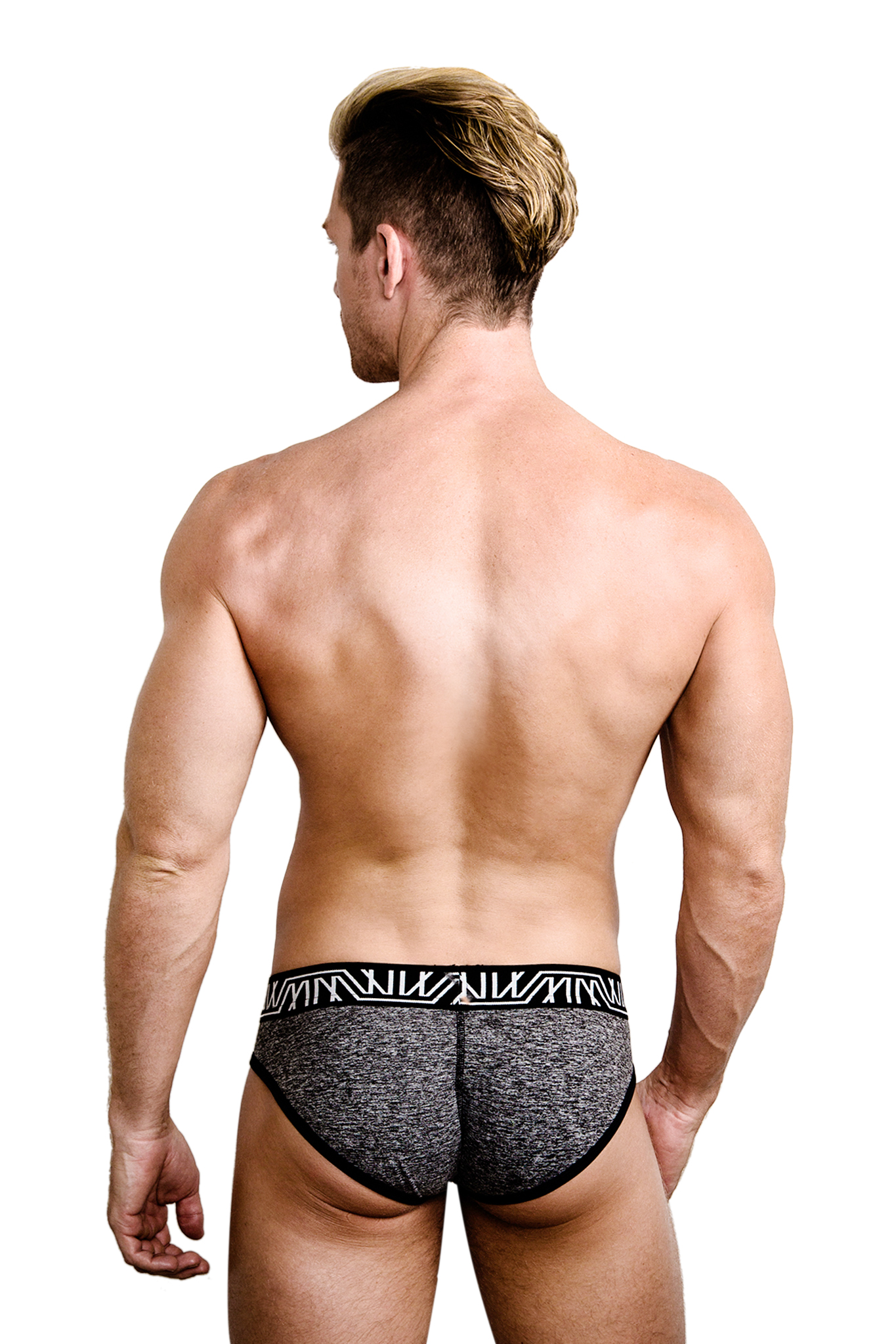 Marco Marco Gray All-Over Brief Underwear for Men - Image 4